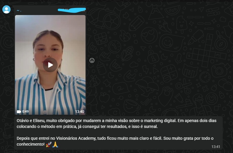 Resultado em dois dias aplicando o método
